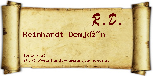 Reinhardt Demjén névjegykártya